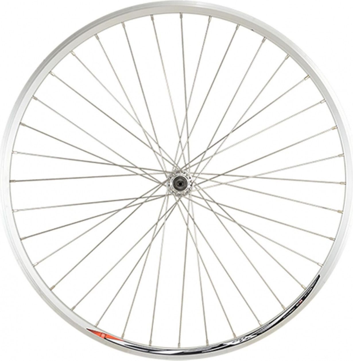 Roue route 700 av blocage jante argent mach1 cfx20 moy.miche magnum 32t