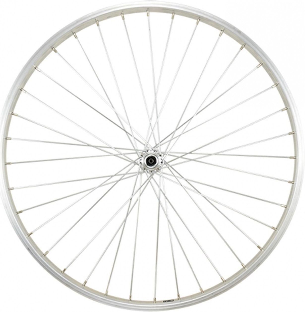 Roue vtt 26  av blocage jante argent mach1 m110 moy. Shimano tx500 v-brake 36t