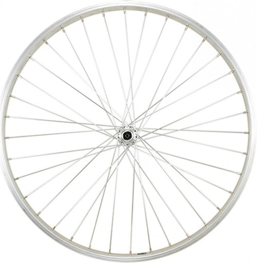 Roue vtt 26  av blocage jante argent mach1 m110 moy. Shimano tx500 v-brake 36t
