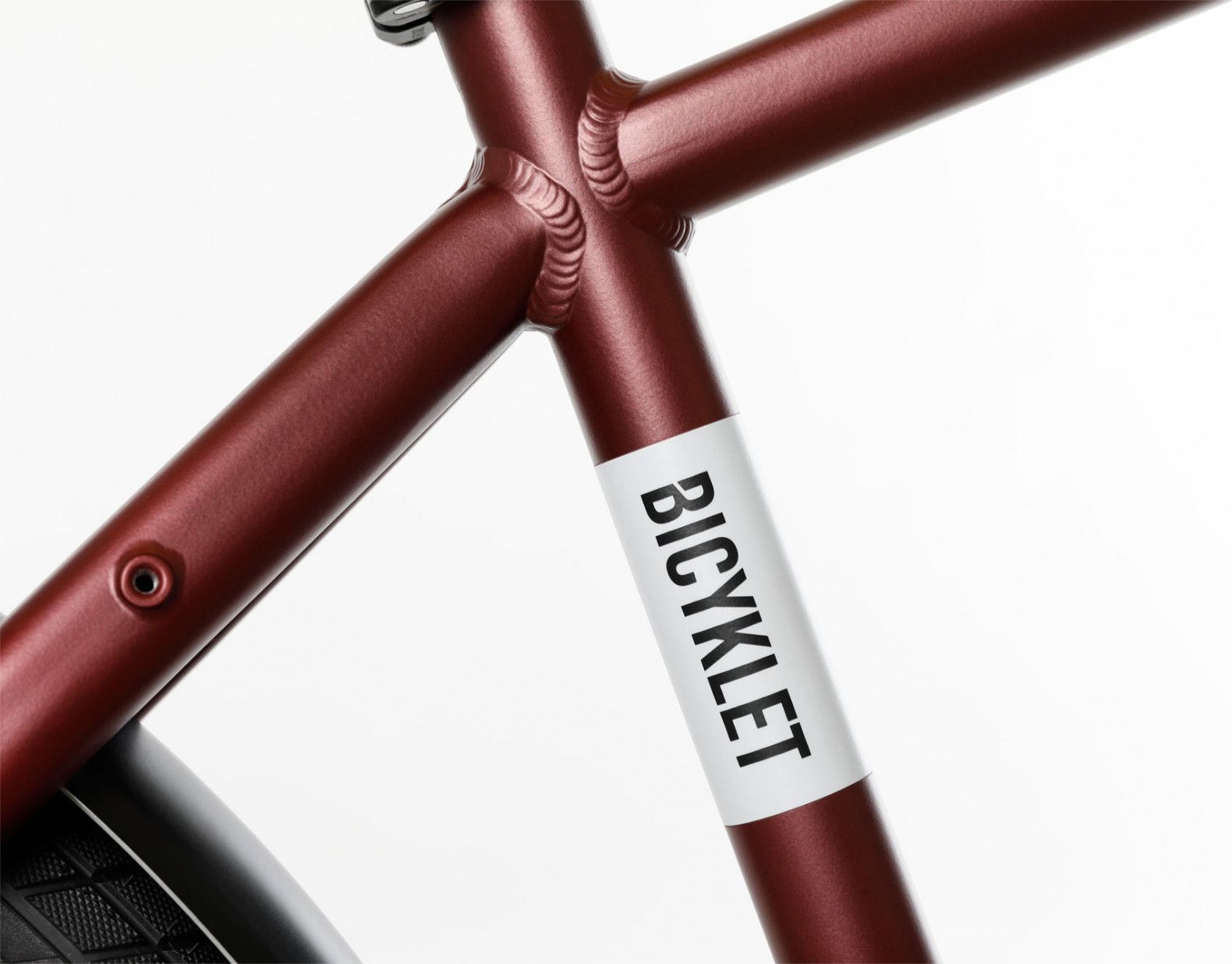 Vélo de Ville Électrique Bicyklet Raymond Shimano Acera 9V 504 Wh 27.5'' Rouge Bordeaux