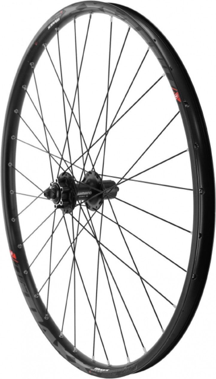 Roue vtt 29  maxx 25 disc arriere noir moy Shimano m475 11-10-9v. (compatible tubeless et tubetype) compatible vae - all terrain jante ext 31mm