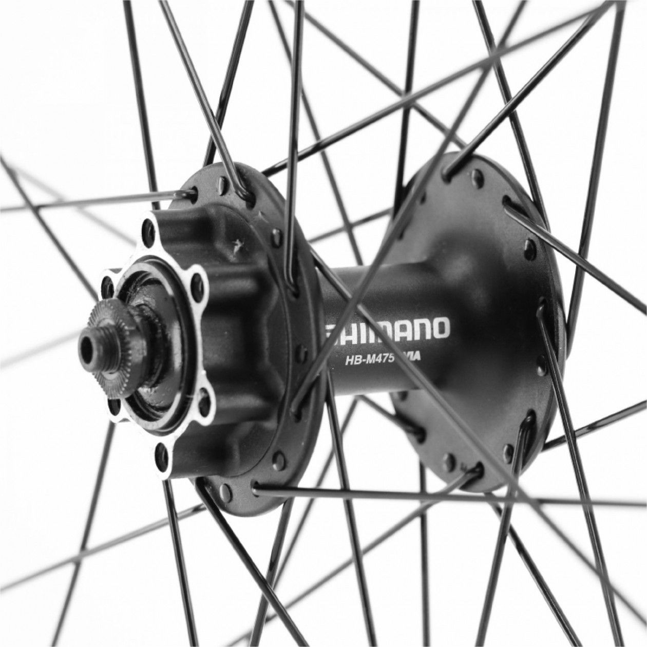 Roue vtt 29  maxx 25 disc avant noir moy Shimano m475 disc (compatible tubeless et tubetype) compatible vae - all terrain jante ext 31mm