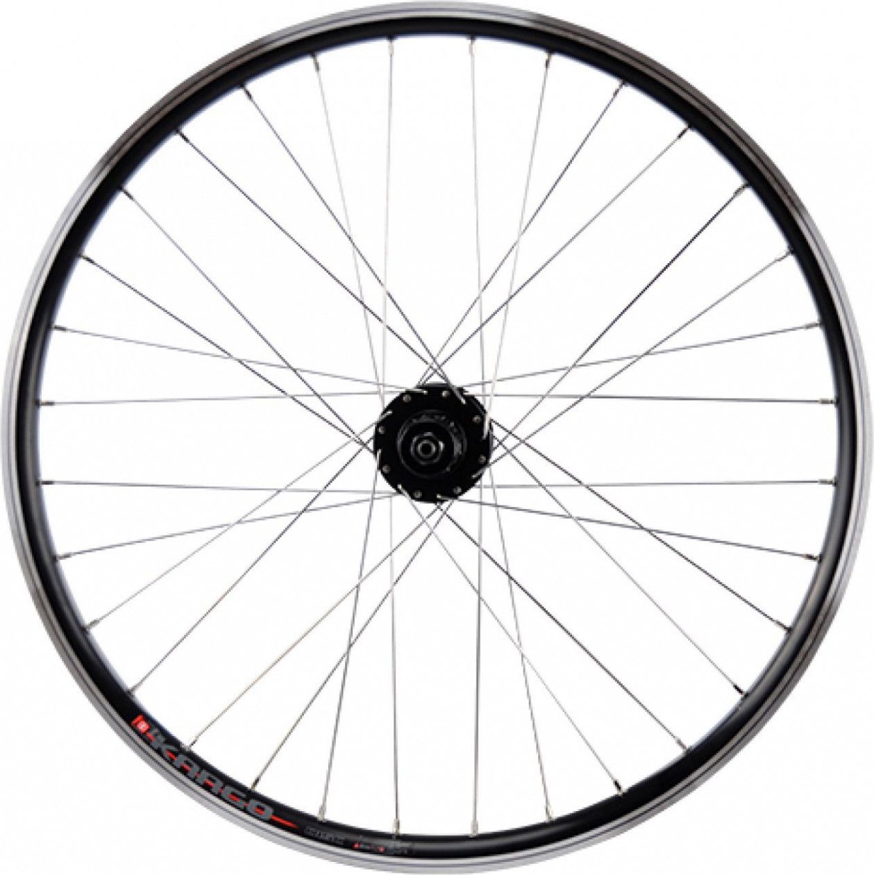 ROUE VELO E BIKE/VAE/CARGO 24  AR BLOCAGE K7 JANTE NOIR MACH1 KARGO.MOY.SHIM M475 DISQUE 6