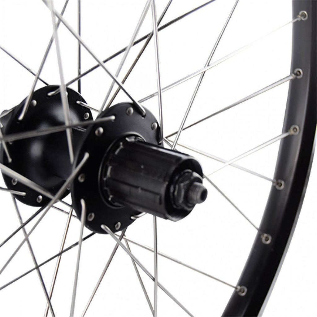 ROUE VELO E BIKE/VAE/CARGO 24  AR BLOCAGE K7 JANTE NOIR MACH1 KARGO.MOY.SHIM M475 DISQUE 6
