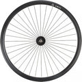 Roue fixie 700 av ecrou axe plein jante noir mach1 550. moyeu noir 32t