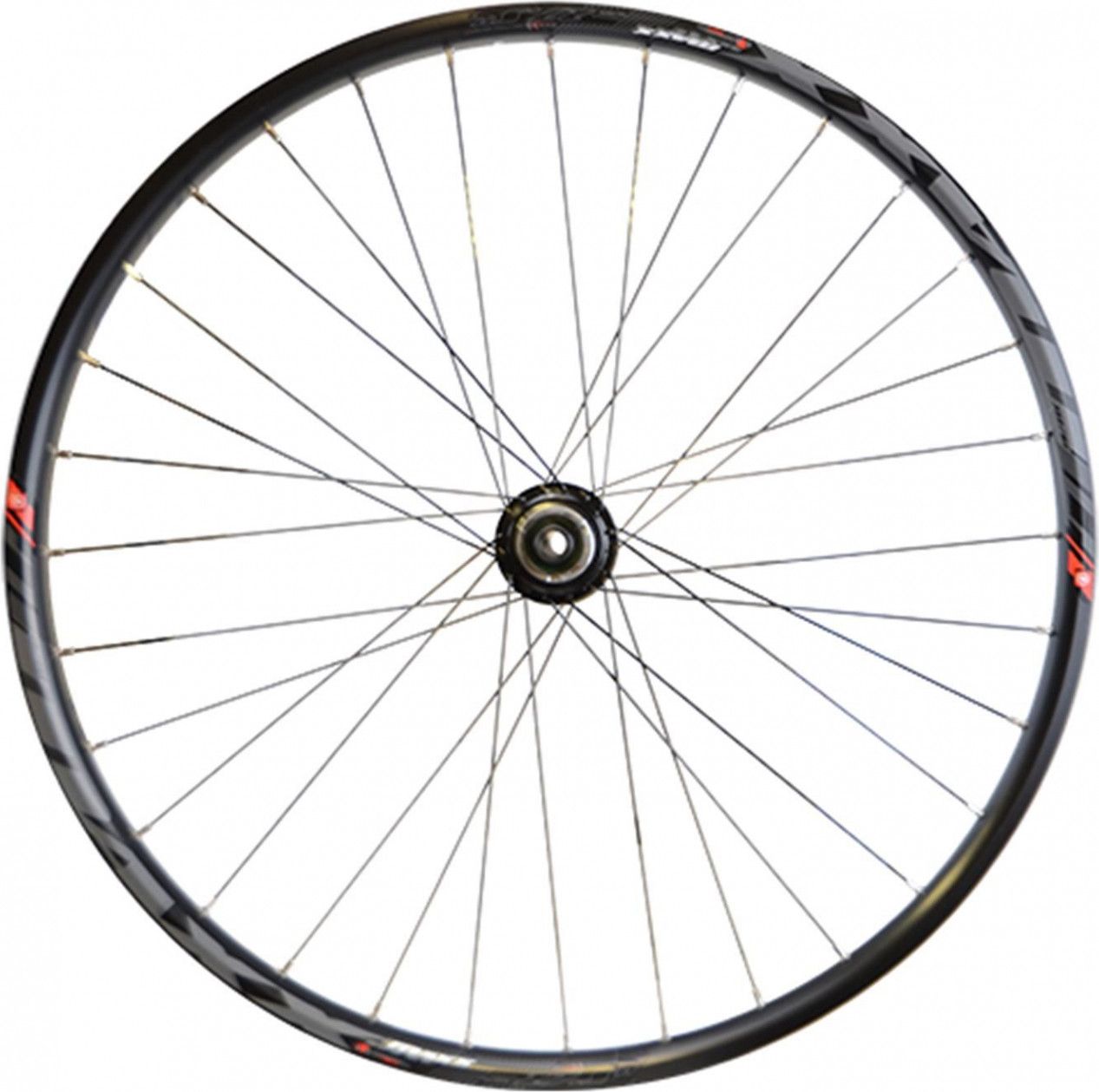 Roue vtt 27.5  ar k7 jante noir mach1 maxx tub.ready disque 6t 9/10/11v axe travers 12x148