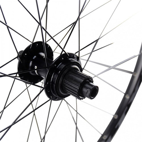 Roue vtt 27.5  ar k7 jante noir mach1 klixx tub.ready.centerlock 12v microspline 12x148