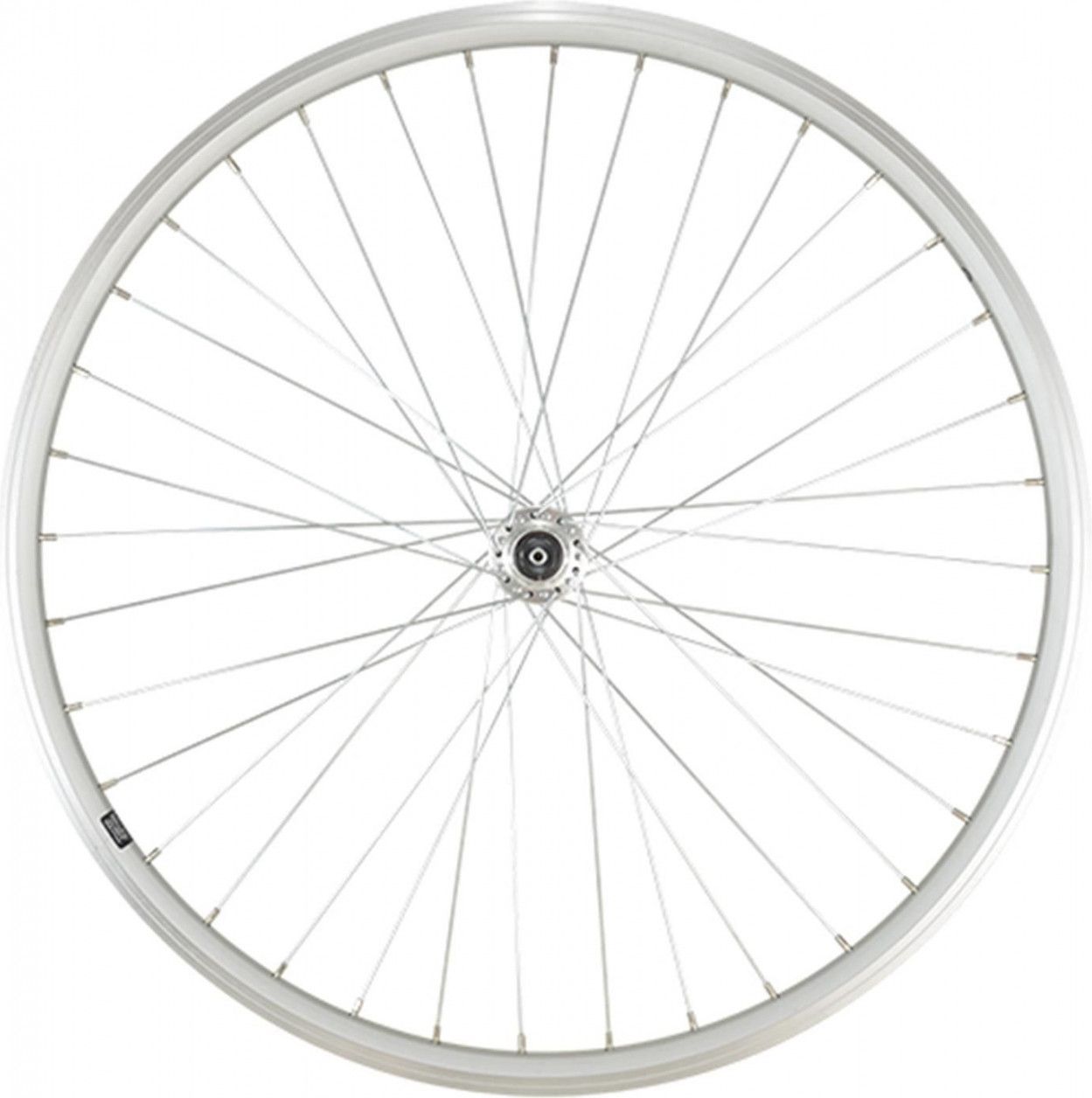 Roue vtt 26  av blocage jante argent mach1 er10 moy.miche magnum v-brake 36t