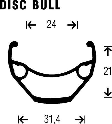 Roue Arrière Gurpil Bull 26'' | 6 Trous| 9x135mm | Noir