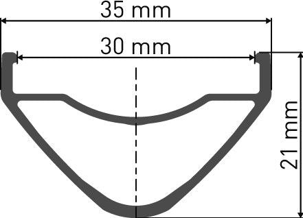 Roue Avant DT Swiss HX 1700 Spline LS 29'' 30 mm | Boost 15x110 mm | CenterLock | 2022