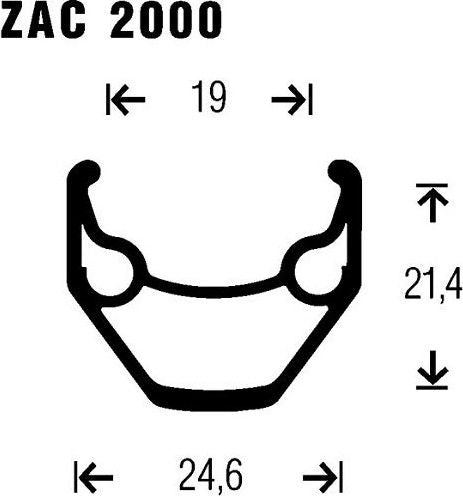 Roue Arrière Gurpil ZAC 2000 26'' | 9x135mm | 6 Trous | Noir