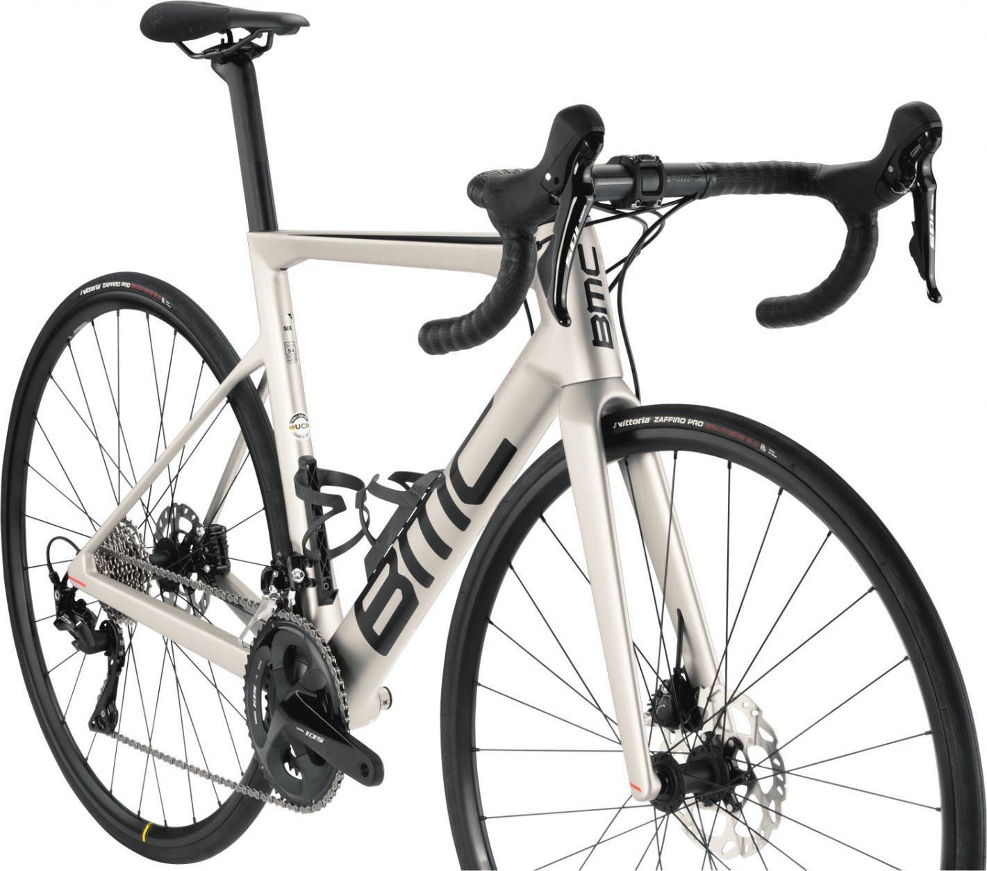 Vélo de Route BMC Teammachine SLR Five Shimano 105 Di2 12V 700 mm Argent Arctic 2023