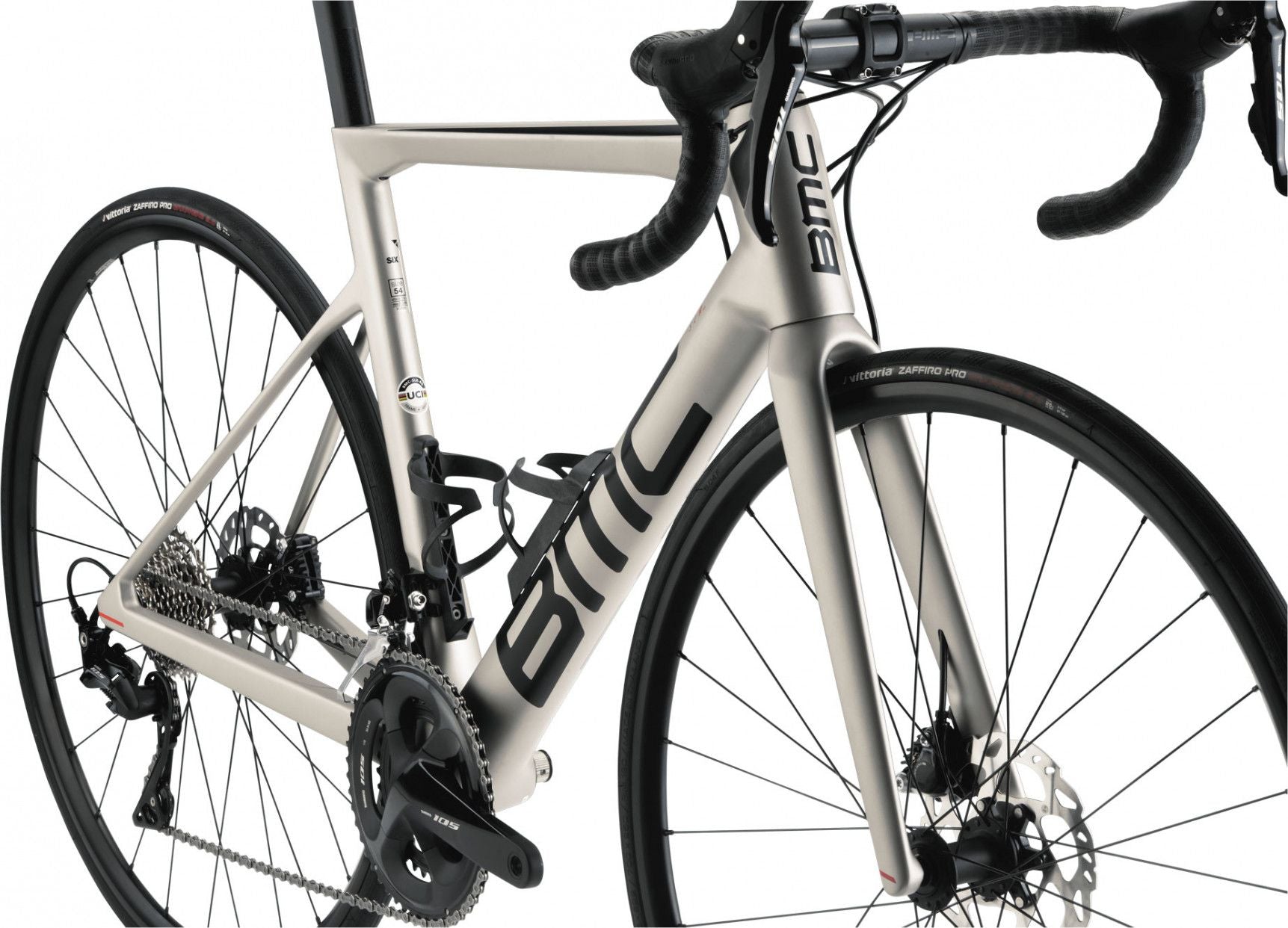 Vélo de Route BMC Teammachine SLR Five Shimano 105 Di2 12V 700 mm Argent Arctic 2023