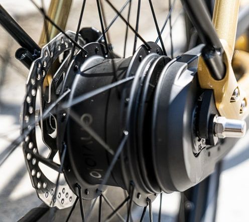 Vélo de Ville Électrique Reine Bike Cadre Bas Connecté Enviolo City CT 504Wh 26'' Or