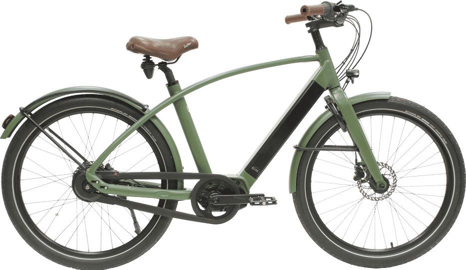 Vélo de Ville Électrique Reine Bike Cadre Haut Connecté Enviolo City CT 504Wh 26'' Vert Khaki