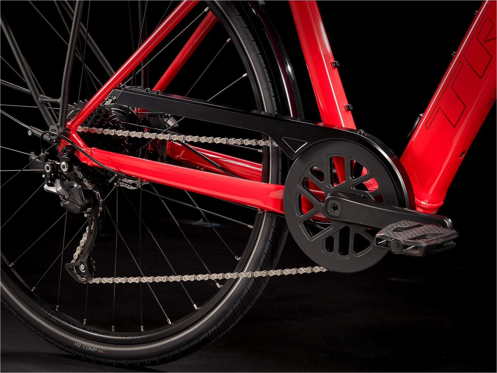 Vélo de Ville Électrique Trek FX+ 2 Shimano Altus 9V 250 Wh 700 mm Rouge