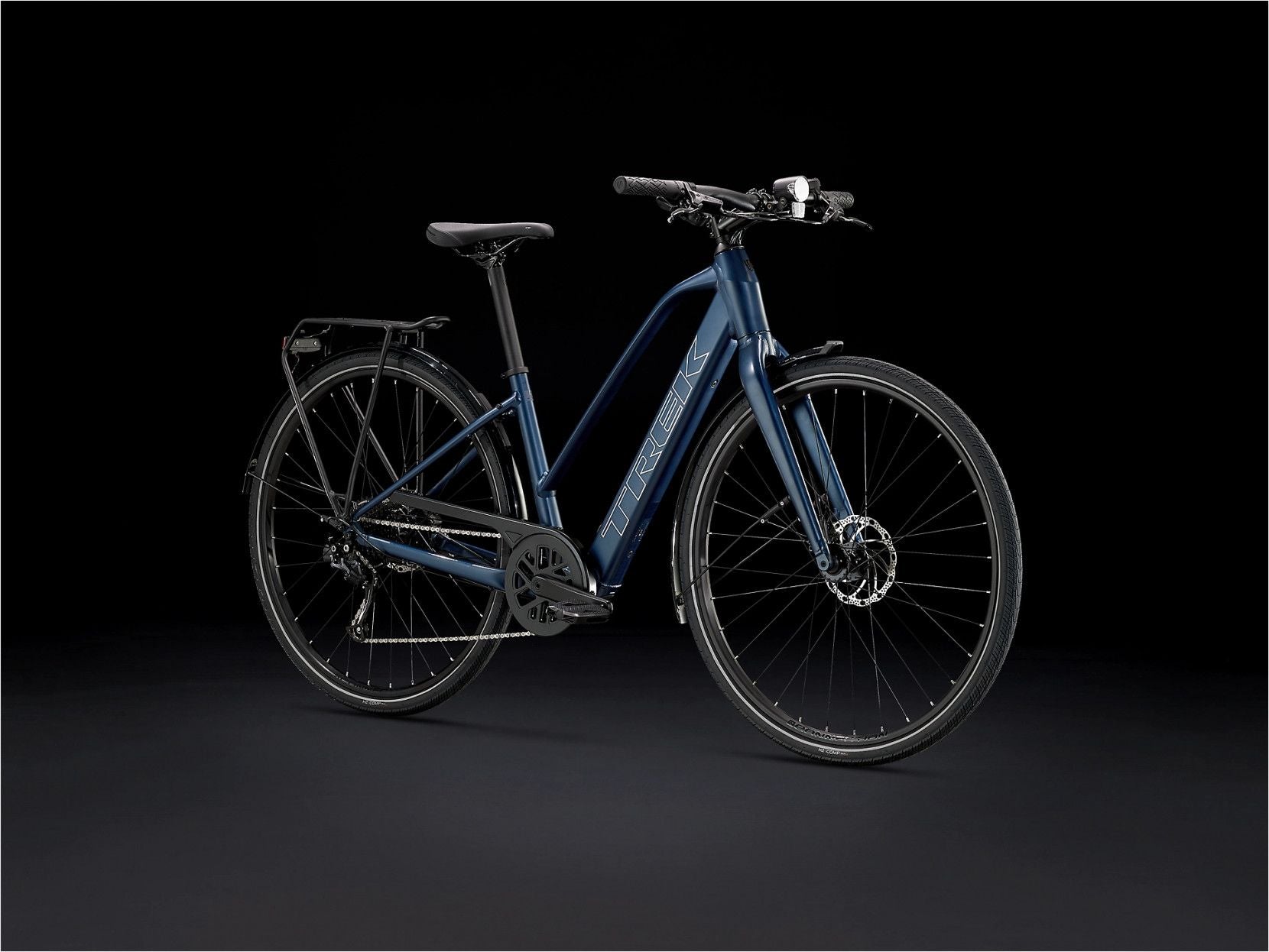 Vélo de Ville Électrique Trek FX+ 2 Shimano Altus 9V 250 Wh 700 mm Bleu Mulsanne