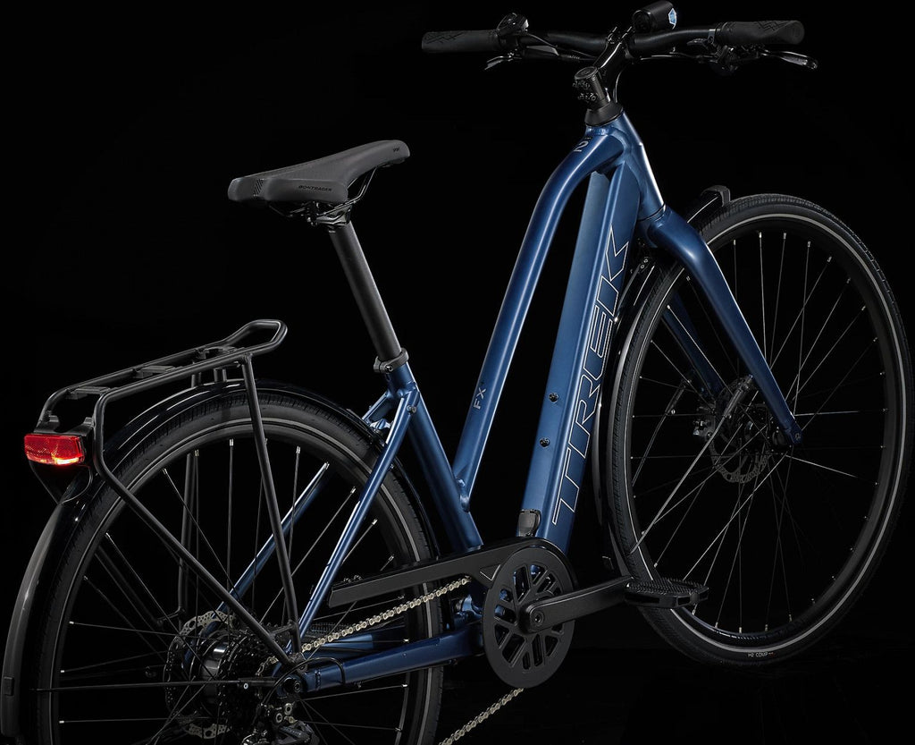 Vélo de Ville Électrique Trek FX+ 2 Shimano Altus 9V 250 Wh 700 mm Bleu Mulsanne