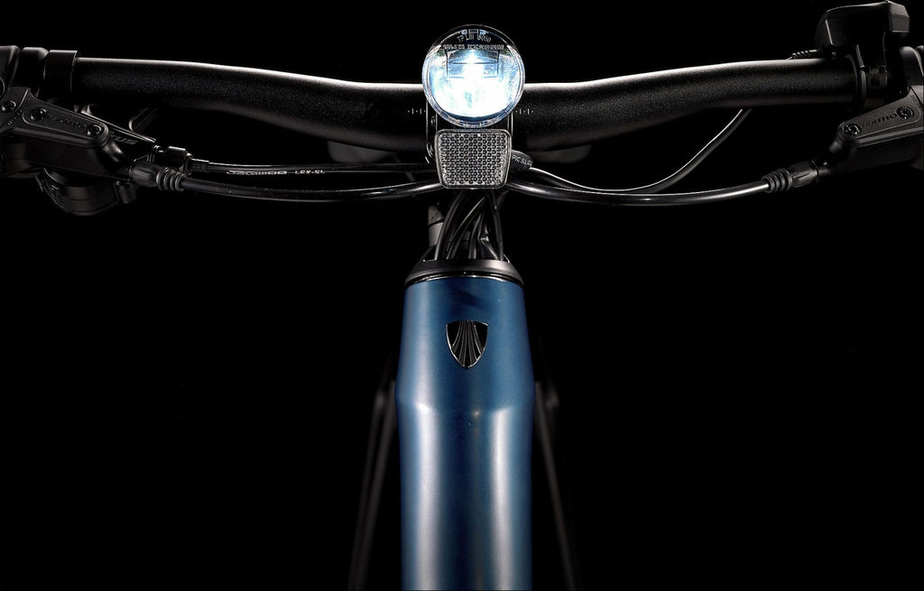 Vélo de Ville Électrique Trek FX+ 2 Shimano Altus 9V 250 Wh 700 mm Bleu Mulsanne