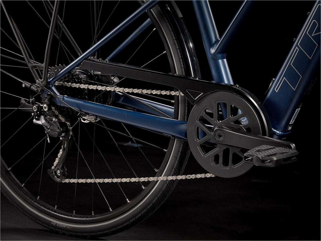 Vélo de Ville Électrique Trek FX+ 2 Shimano Altus 9V 250 Wh 700 mm Bleu Mulsanne