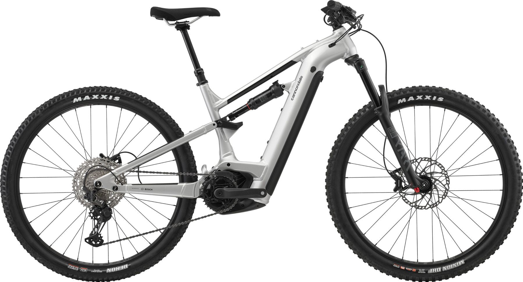 VTT Électrique Tout-Suspendu Cannondale Moterra Neo 3 12V 750 Wh Bosch 100Nm 29'' Gris Mercury - Vélo d'Exposition
