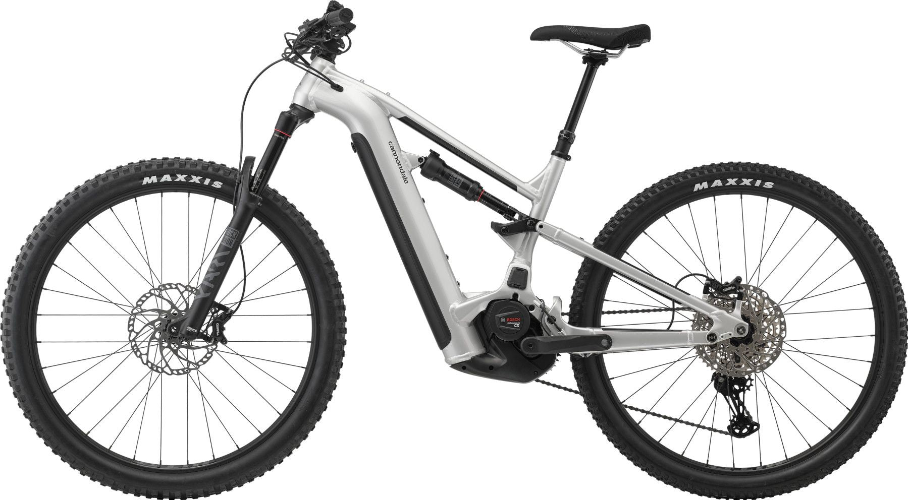 VTT Électrique Tout-Suspendu Cannondale Moterra Neo 3 12V 750 Wh Bosch 100Nm 29'' Gris Mercury - Vélo d'Exposition