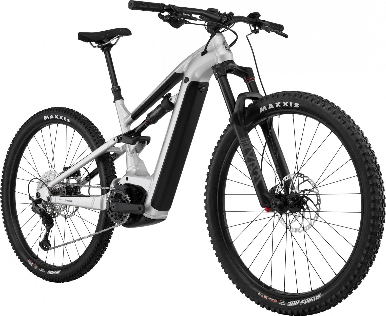 VTT Électrique Tout-Suspendu Cannondale Moterra Neo 3 12V 750 Wh Bosch 100Nm 29'' Gris Mercury - Vélo d'Exposition