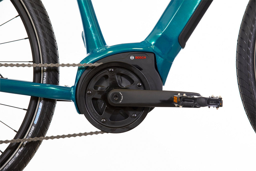 Vélo Fitness Électrique Bicyklet Gabriel Shimano Altus 9V 500 Wh 700 mm Turquoise Metallic