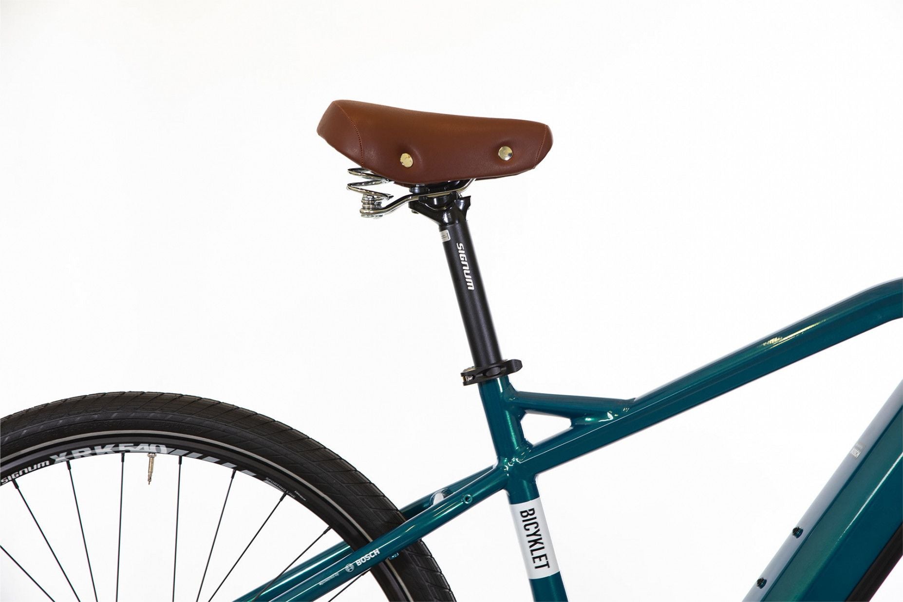 Vélo Fitness Électrique Bicyklet Gabriel Shimano Altus 9V 500 Wh 700 mm Turquoise Metallic