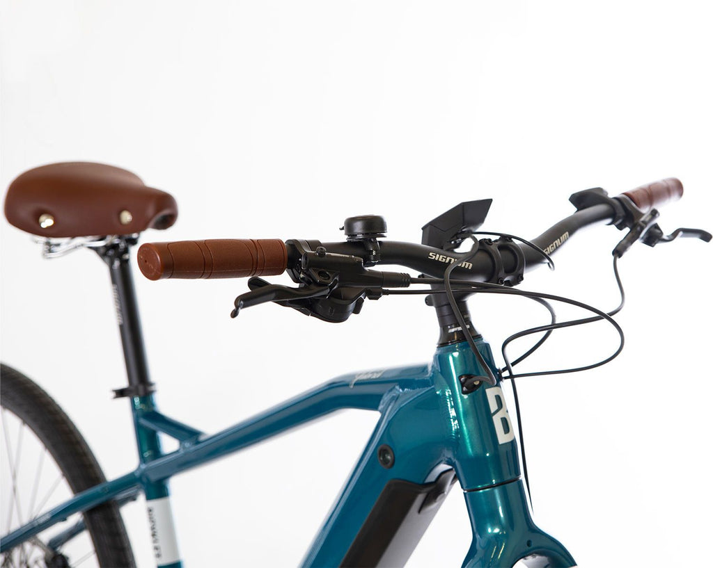 Vélo Fitness Électrique Bicyklet Gabriel Shimano Altus 9V 500 Wh 700 mm Turquoise Metallic