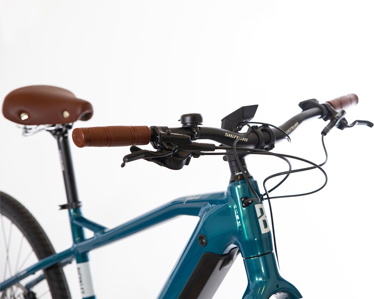 Vélo Fitness Électrique Bicyklet Gabriel Shimano Altus 9V 500 Wh 700 mm Turquoise Metallic