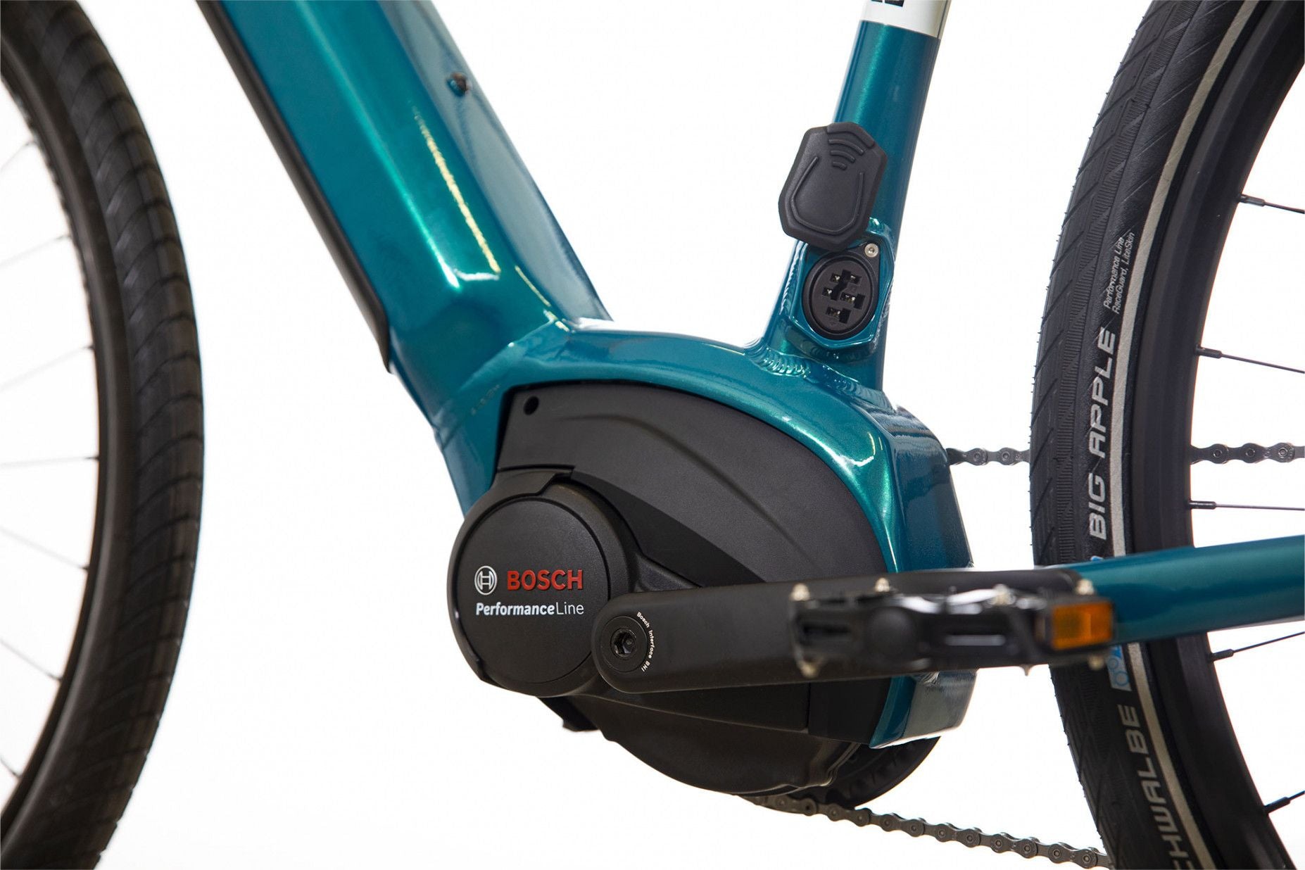 Vélo Fitness Électrique Bicyklet Gabriel Shimano Altus 9V 500 Wh 700 mm Turquoise Metallic