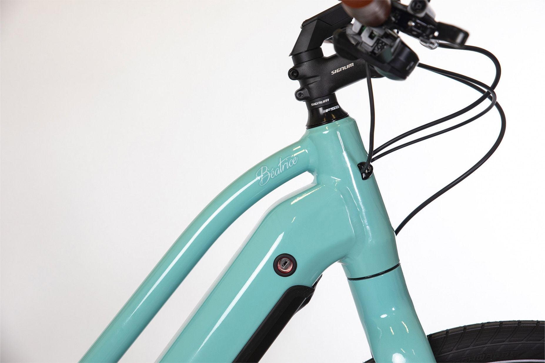 Vélo Fitness Électrique Bicyklet Béatrice Shimano Altus 9V 500 Wh 700 mm Bleu