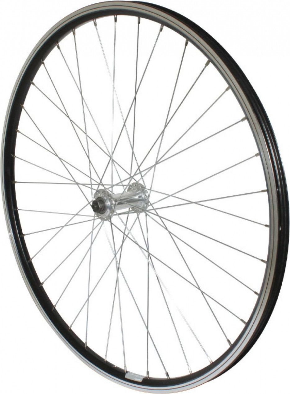 Roue vtt 26  p2r avant alu noir double paroi moy alu blocage
