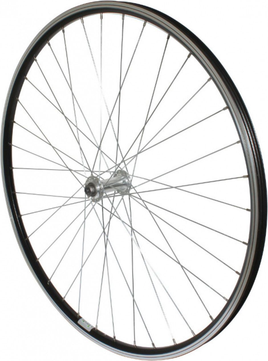 Roue vtc 700x35 avant p2r alu noir double paroi moy alu blocage