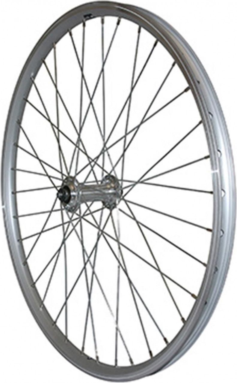 ROUE VTT 24  AVANT ALU ARGENT DOUBLE PAROI MOY ALU BLOCAGE