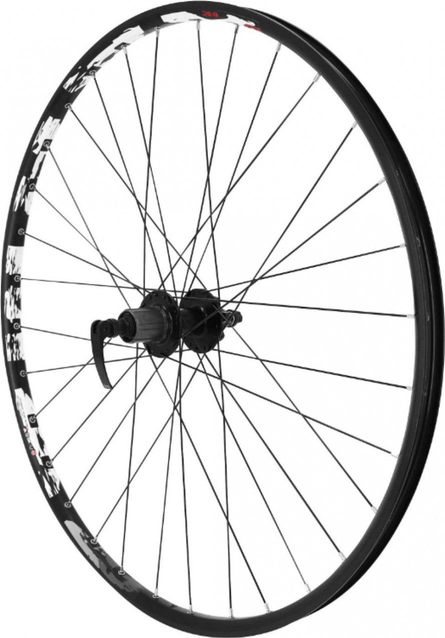 Roue vtt 29  karma disc arriere noir double paroi moyeu 6trous pour cassette Shimano-Sram 11-10-9-8v.  - 21mm inter et 27mm exter