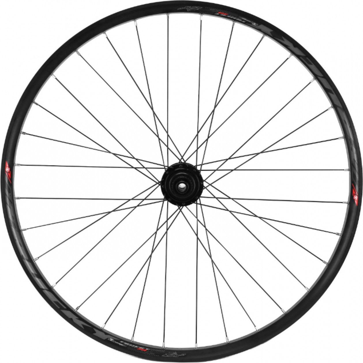 Roue vtt 27.5  plus trucky 35 disc arriere noir moy centerlock mt510 12v. microspline (tubeless et tubetype) pour axe traversant 12-142  pour pneu 27.5x2.20-2.80  - jante inter 35mm