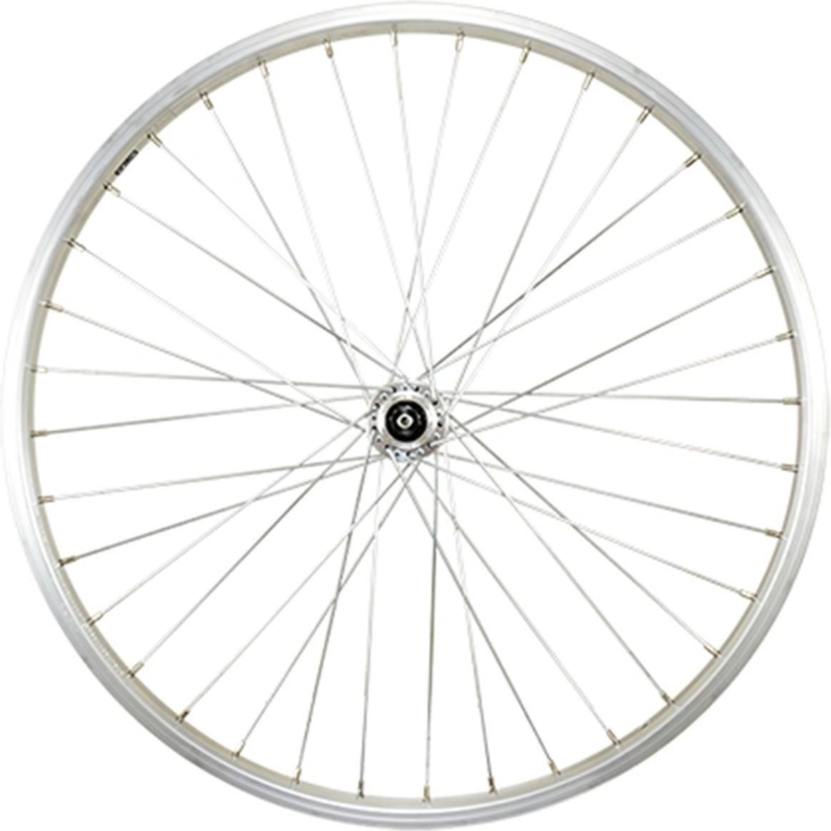 ROUE VTT 24  AV BLOCAGE JANTE ARGENT MACH1 M110. MOYEU MICHE MAGNUM V-BRAKE 36T