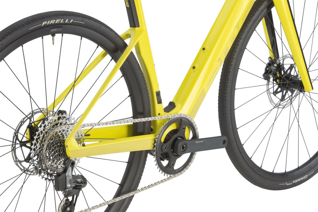Vélo de Route Électrique BMC Roadmachine 01 AMP X Two Sram Rival XPLR eTap AXS 12V 360 Wh 700 mm Jaune Lime 2023
