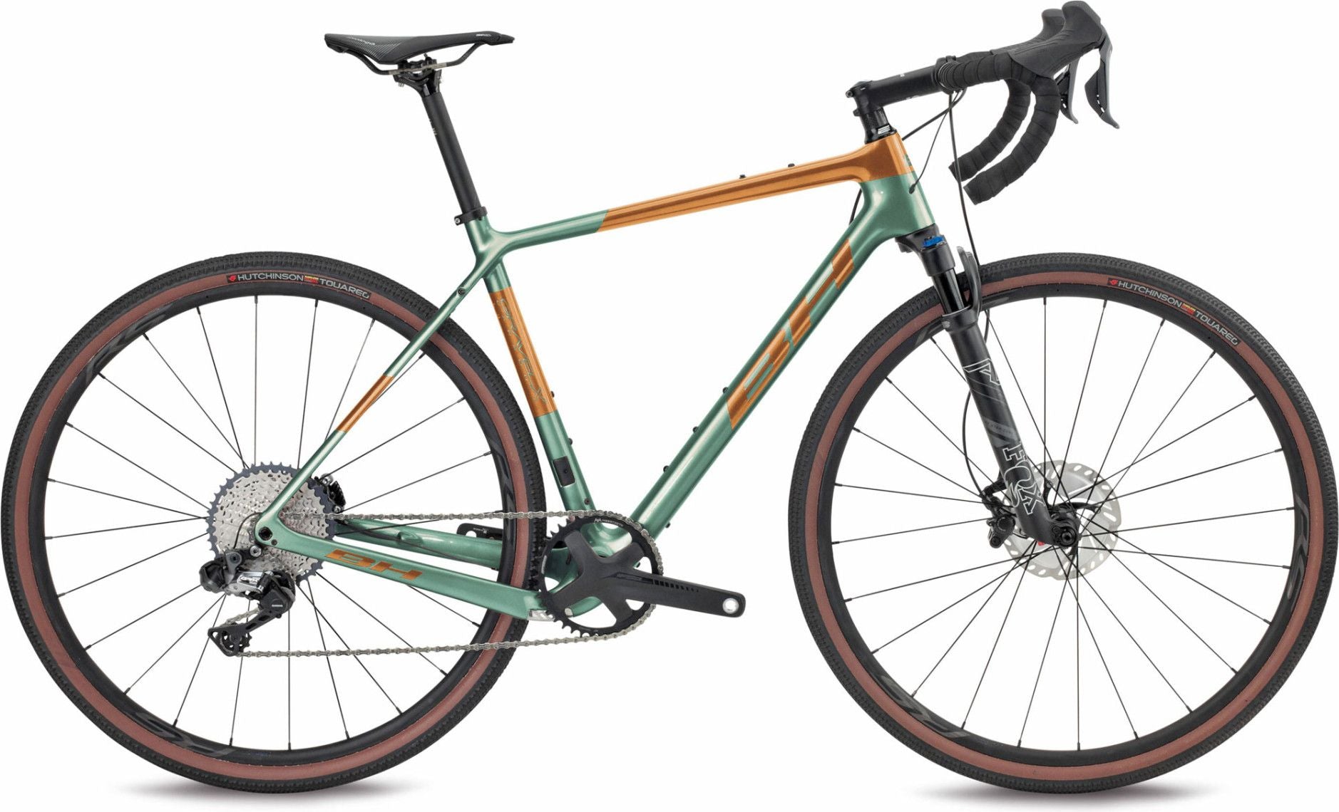 Gravel Bike BH GravelX Evo 4.5 Shimano GRX Di2 11V 700 mm Vert Orange 2022