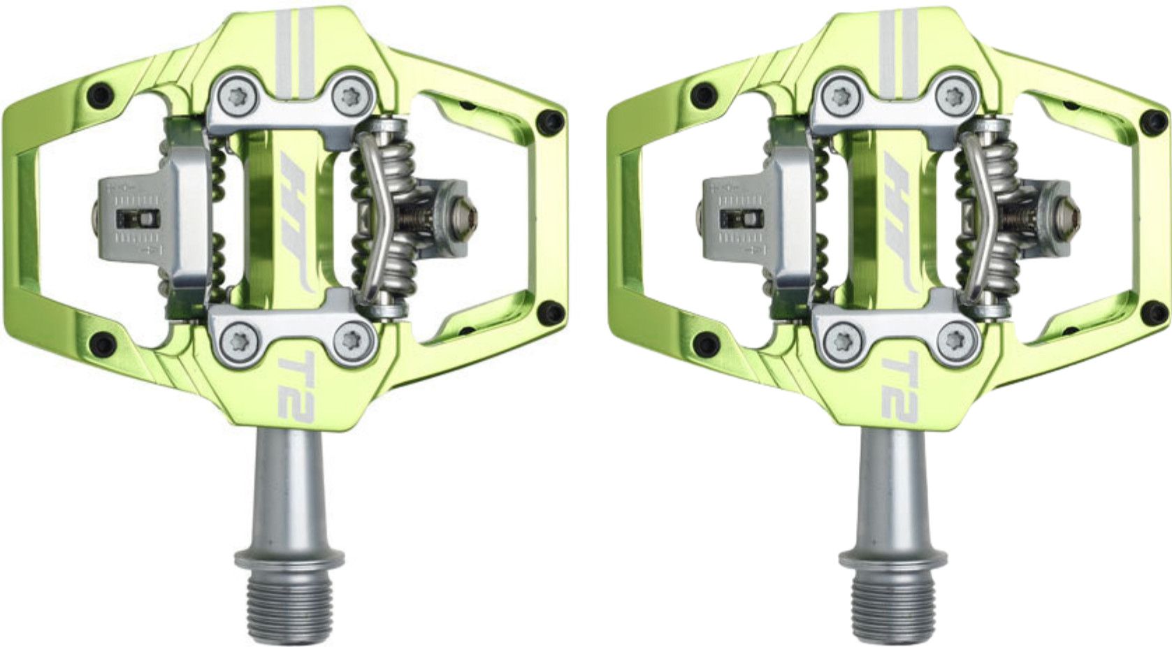 Pédales Automatiques HT Components T2 Camo Vert