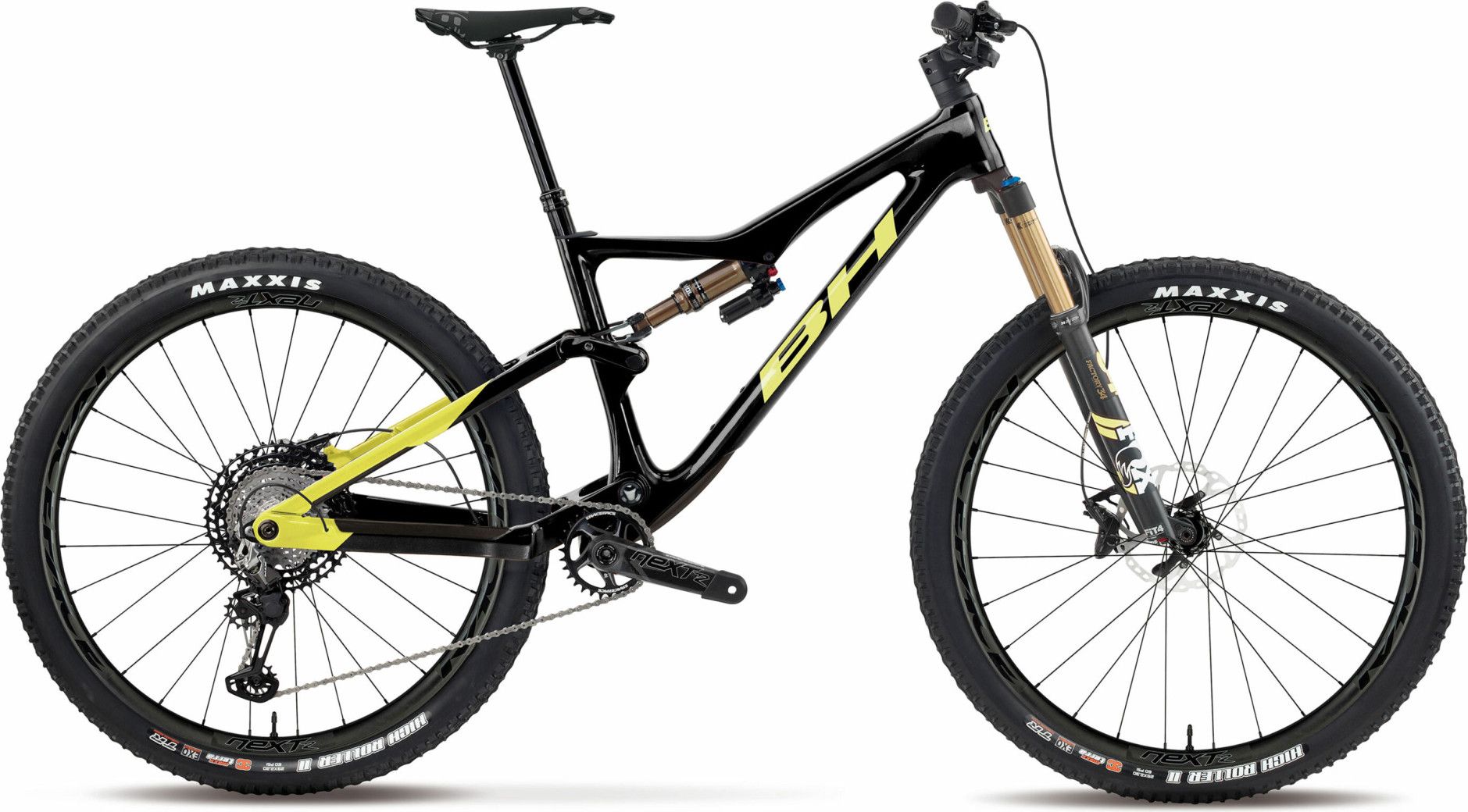 VTT Tout-Suspendu Bh Bikes Lynx Trail Carbon 9.9 Shimano 12V 720 Wh 29'' Noir/Jaune