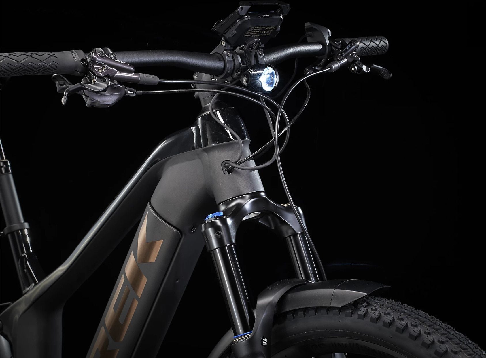 VTT Électrique Tout-Suspendu Trek Powerfly FS 9 EQ Shimano XT 12V 625 Wh 27.5'' Noir Mat 2023