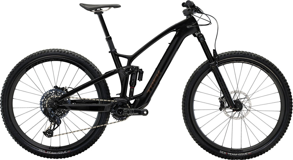 VTT Électrique Tout-Suspendu Trek Fuel EXe 9.8 12V 360 Wh TQ 50Nm 29'' Noir - Vélo d'Exposition