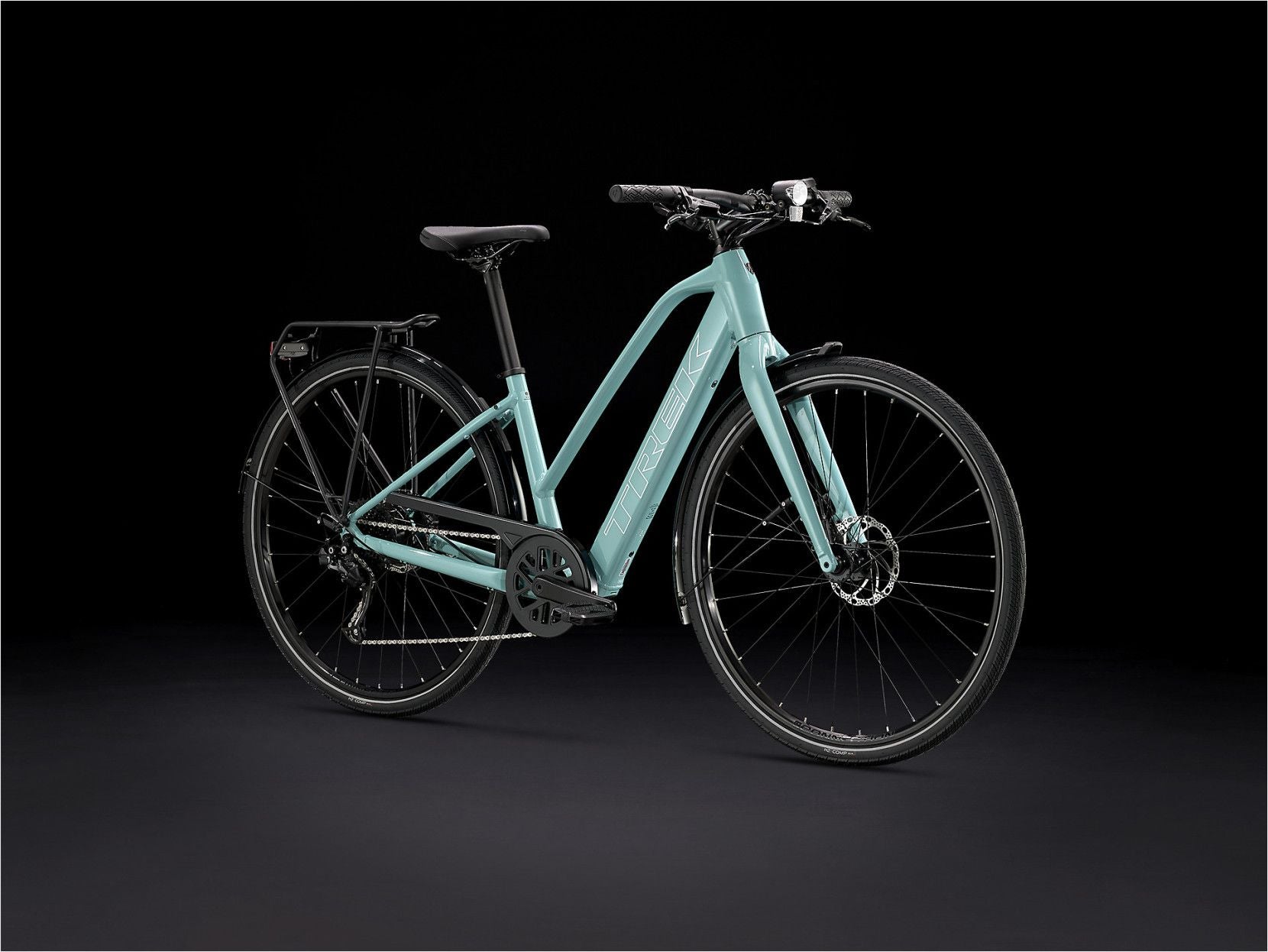 Vélo de Ville Électrique Trek FX+ 2 Shimano Altus 9V 250 Wh 700 mm Vert Sauge
