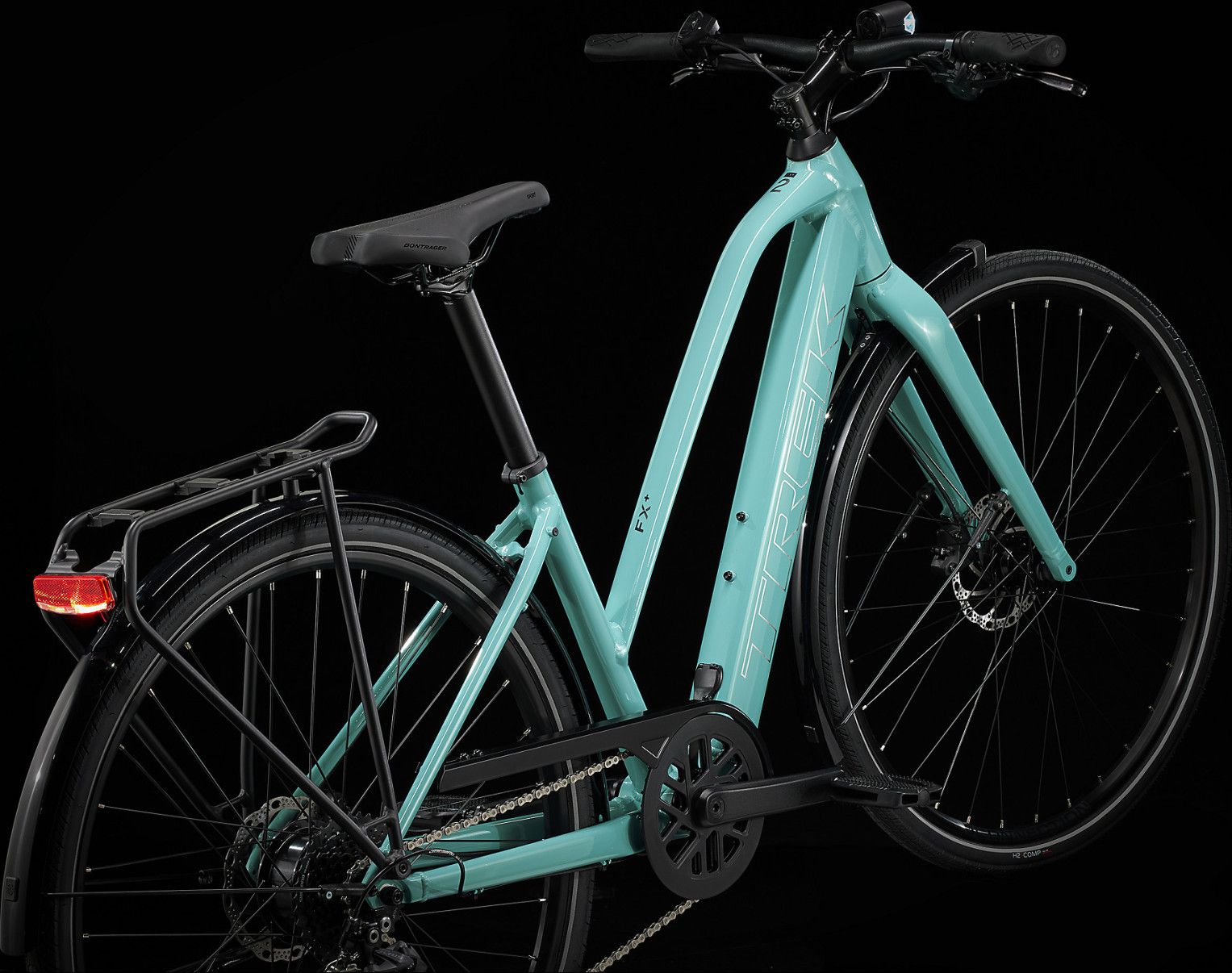 Vélo de Ville Électrique Trek FX+ 2 Shimano Altus 9V 250 Wh 700 mm Vert Sauge