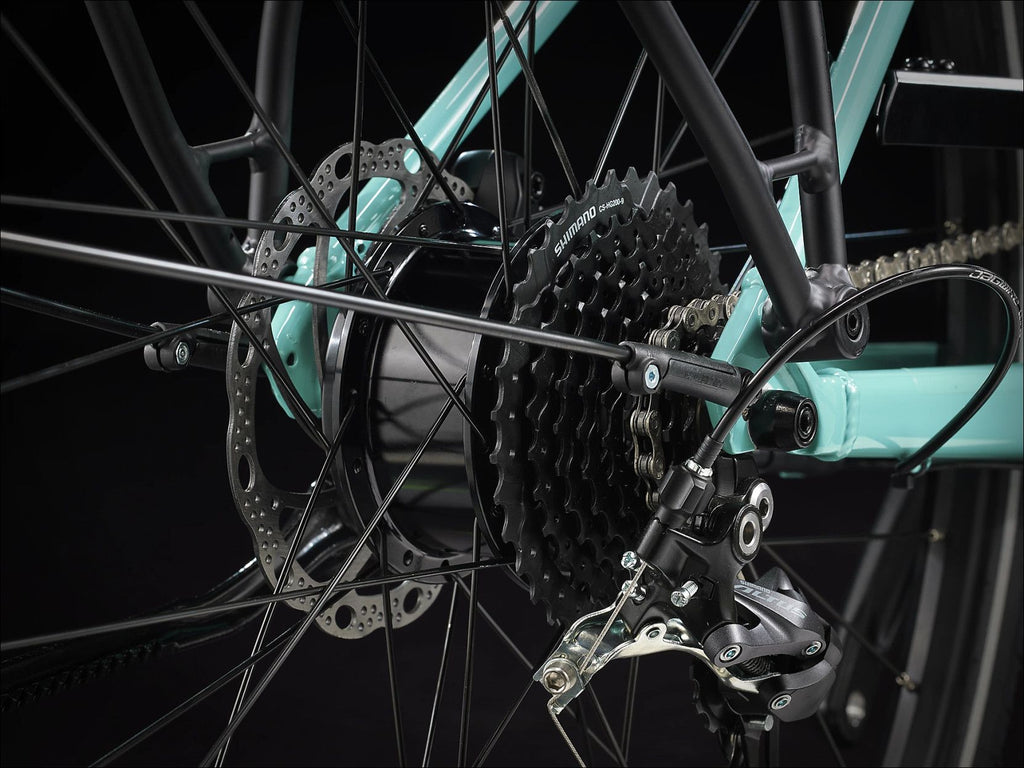 Vélo de Ville Électrique Trek FX+ 2 Shimano Altus 9V 250 Wh 700 mm Vert Sauge