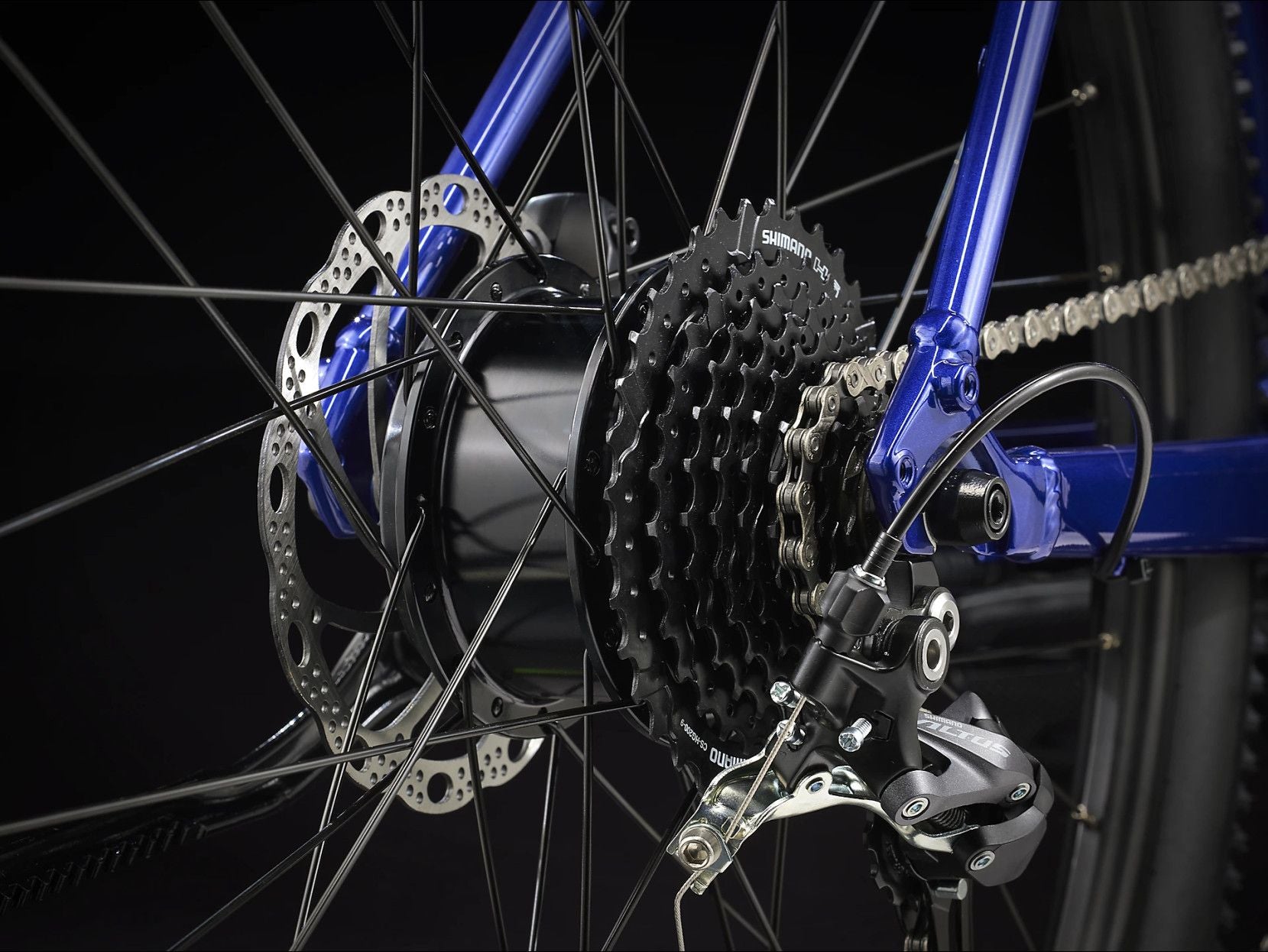Vélo de Fitness Électrique Trek Dual Sport+ 2 Stagger Shimano Altus 9V 250 Wh 650 mm Bleu