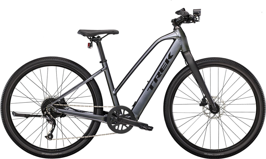 Vélo de Fitness Électrique Trek Dual Sport+ 2 Stagger Shimano Altus 9V 250 Wh 650 mm Gris